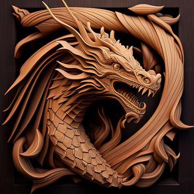 3D model dragon (STL)